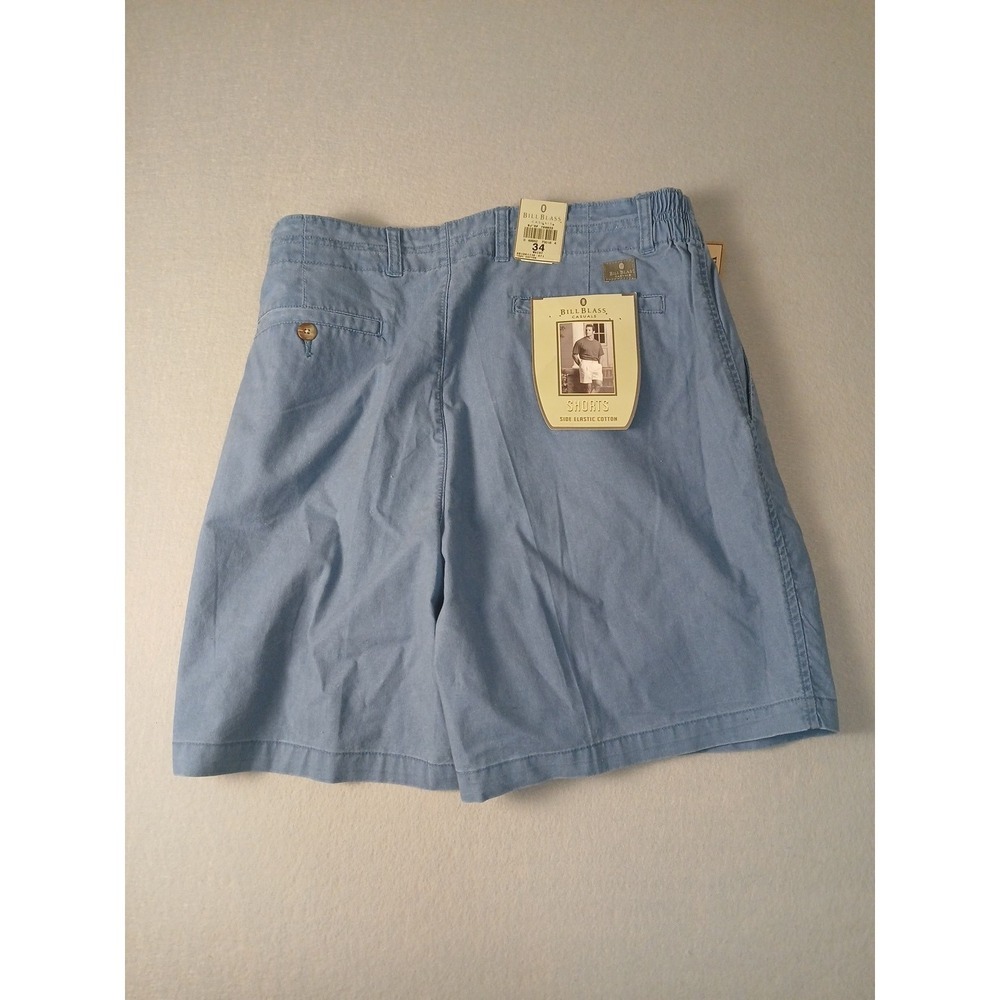 BILL BLASS Casuals MENS  BLUE CHINO LIGHTWEIGHT OUTDOOR SHORTS SZ34 New!!